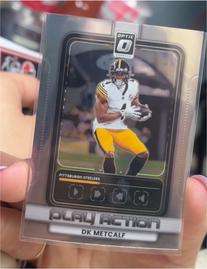 2025 Panini Donruss Optic Play Action #15 DK Metcalf — front