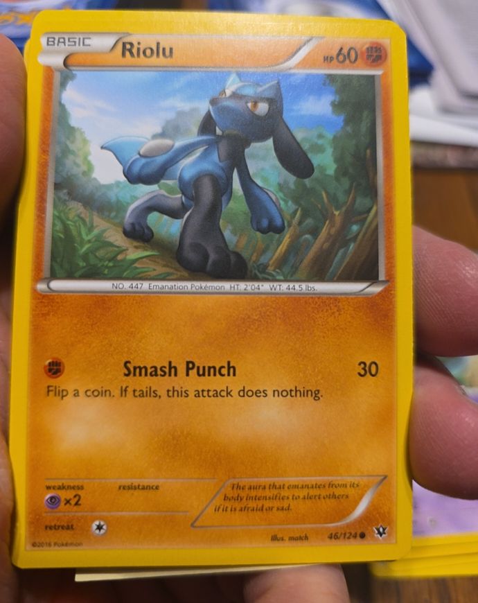 2016 Pokémon Fates Collide #46 Riolu — front