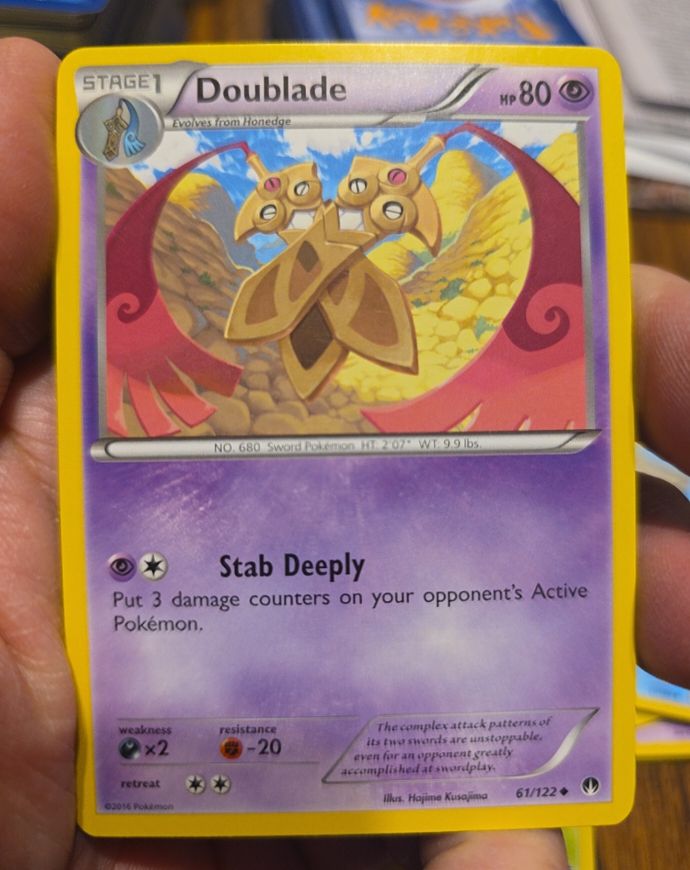 2016 Pokémon XY Breakpoint #61 Doublade — front