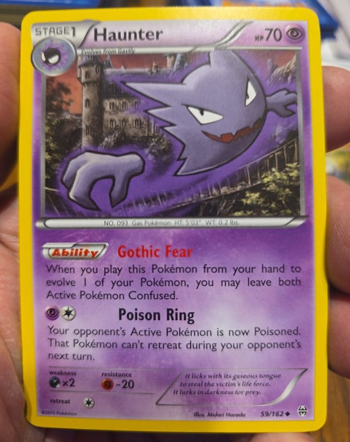 2015 Pokémon Breakthrough #59 Haunter — front