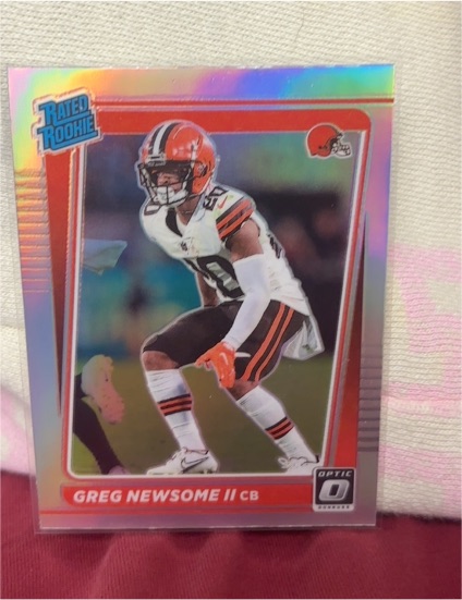 2021 Donruss Optic #252 Greg Newsome II — front