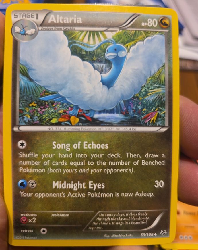 2015 Pokemon XY Roaring Skies #53 Altaria — front