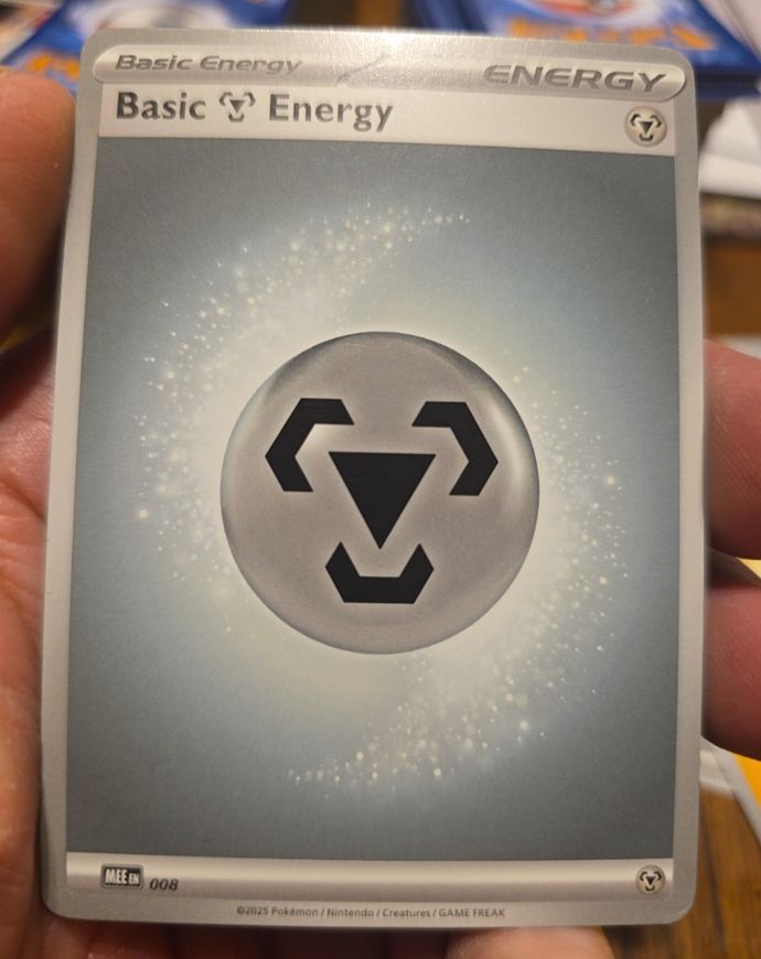 2025 Pokémon MEE #008 Basic Metal Energy — front