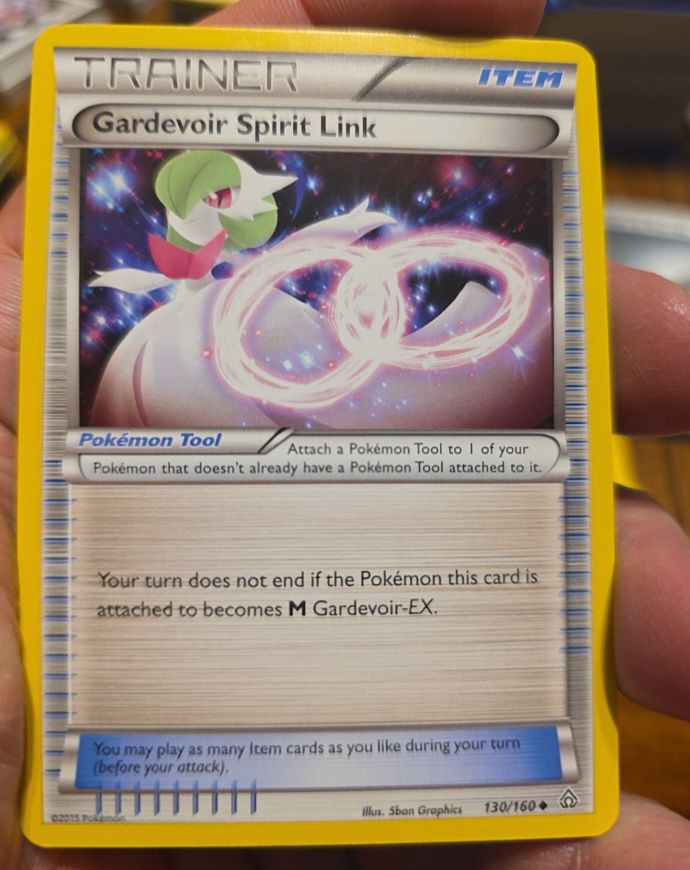2015 Pokémon Primal Clash #130 Gardevoir Spirit Link — front