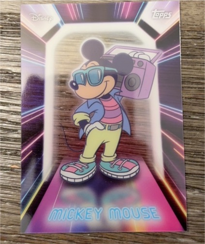 2026 Topps Disney Neon Illuminated Neon Lights #NPL-14 Mickey Mouse — front