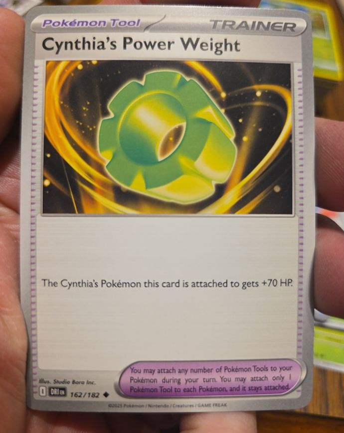 2023 Pokemon Scarlet & Violet Destined Rivals #162 Cynthia's Power Weight — front