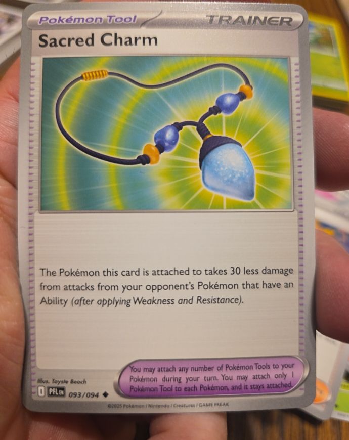 2025 Pokémon #093 Sacred Charm — front