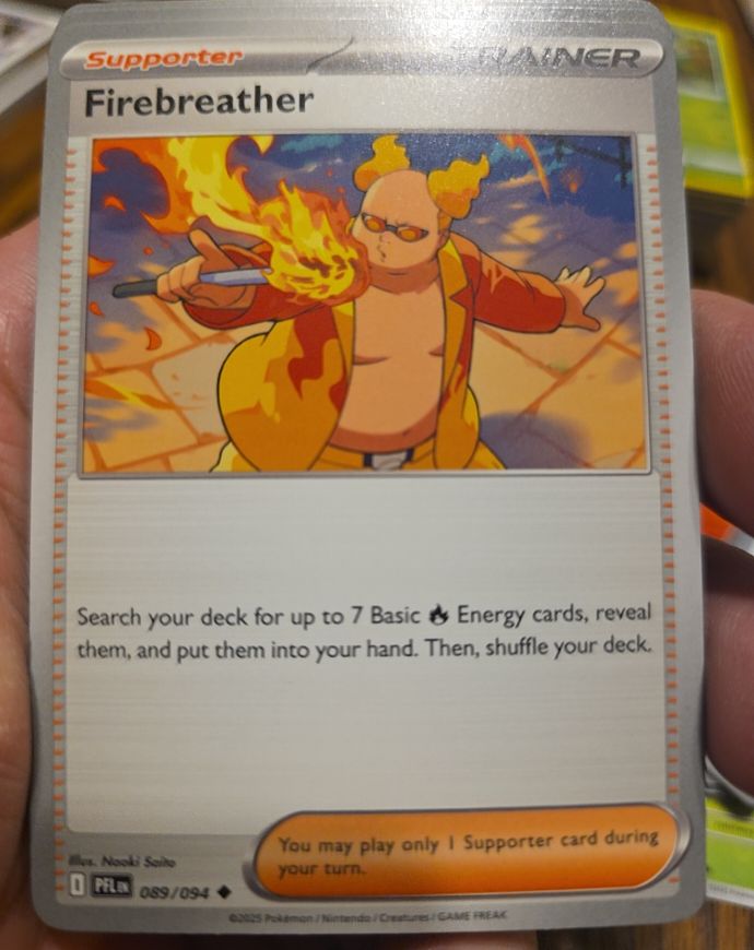 2025 Pokémon ME02: Phantasmal Flames #089 Firebreather — front