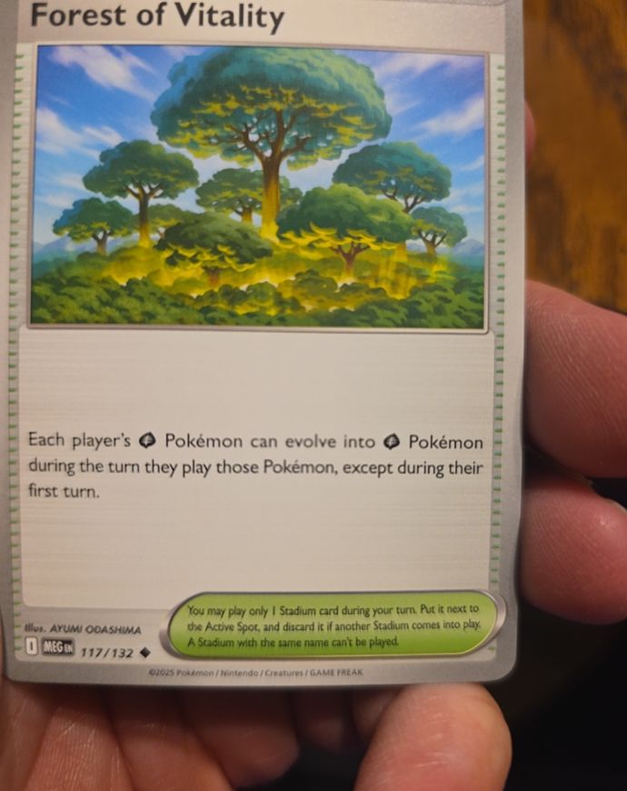 2025 Pokémon ME01 Forest of Vitality #117 — front