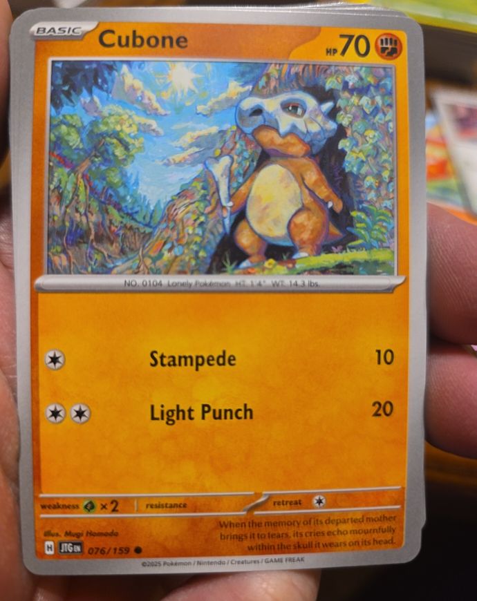 2025 Pokemon Scarlet & Violet Journey Together #076 Cubone — front