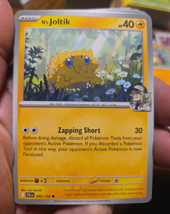 2025 Pokémon SV09: Journey Together #049 N's Joltik — front
