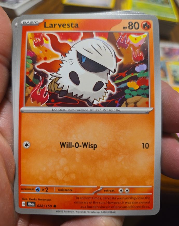 2025 Pokémon TCG #028 Larvesta — front
