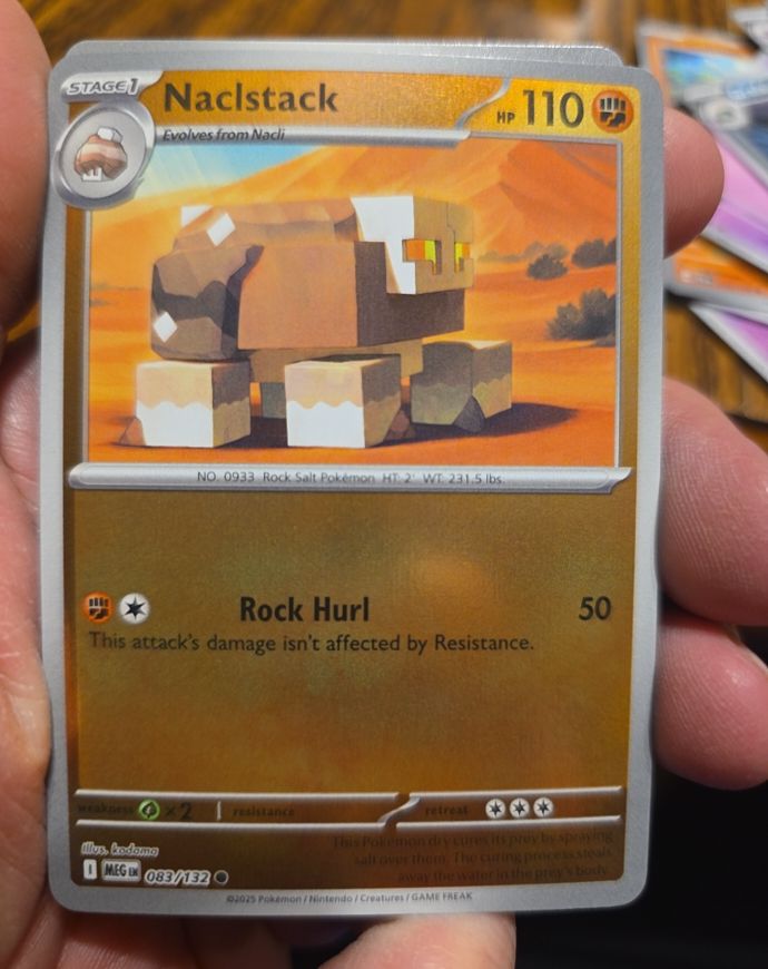 2023 Pokémon ME01: Mega Evolution #083 Naclstack — front