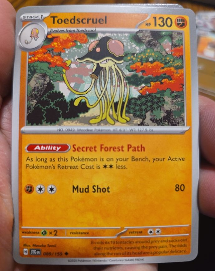 2025 Pokemon Journey Together #089 Toedscruel — front
