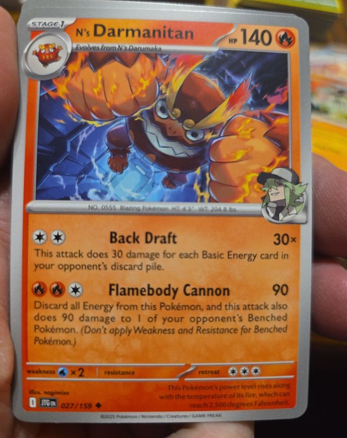 2025 Pokémon SV09: Journey Together #027 N's Darmanitan — front