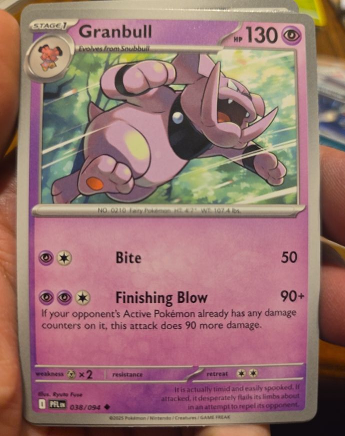 2025 Pokemon Phantasmal Flames #038 Granbull — front