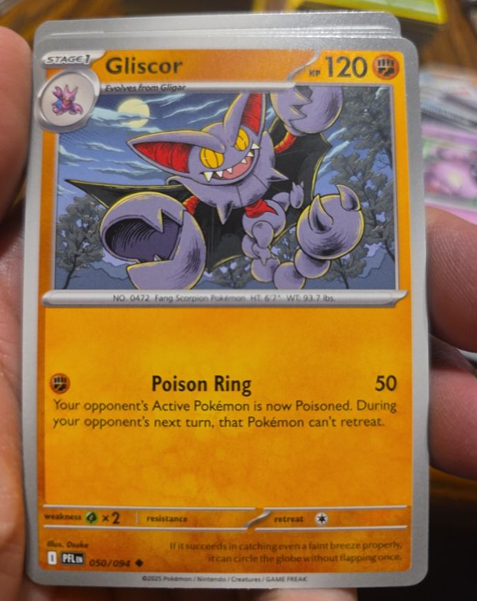 2025 Pokémon Phantasmal Flames #050 Gliscor — front