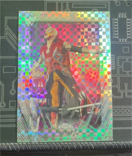 2026 Topps Chrome WWE #79 Rey Fenix X-Fractor — front