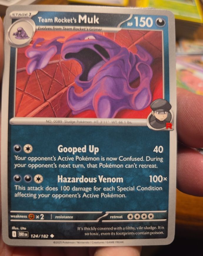2025 Pokémon Sv10: Destined Rivals #124 Team Rocket's Muk — front
