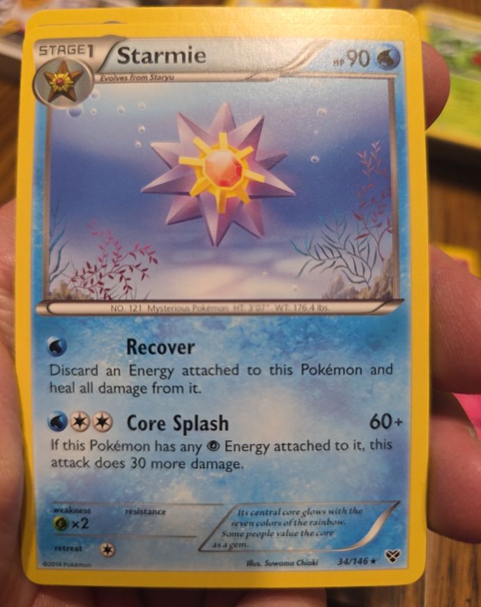 2014 Pokemon XY #34 Starmie — front