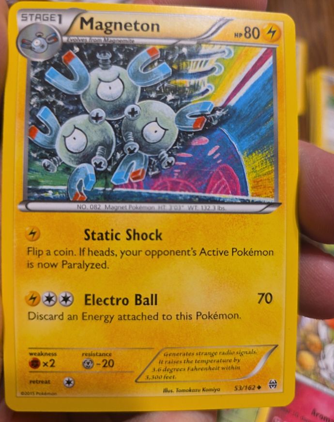 2015 Pokémon Breakthrough #53 Magneton — front