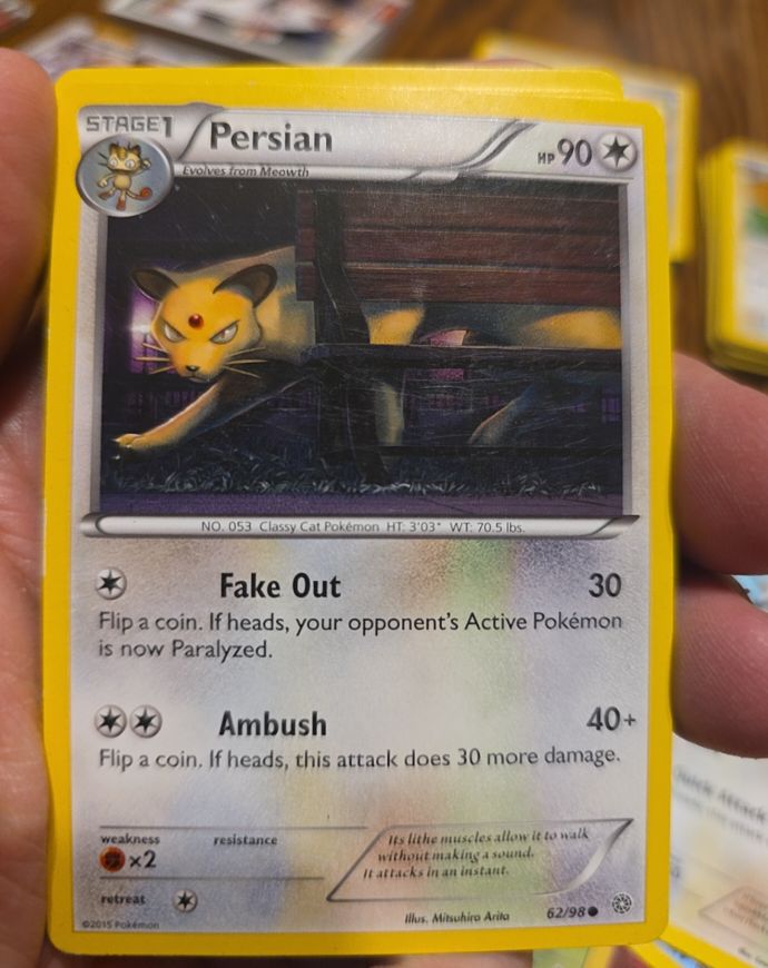 2015 Pokémon XY Ancient Origins #62 Persian — front