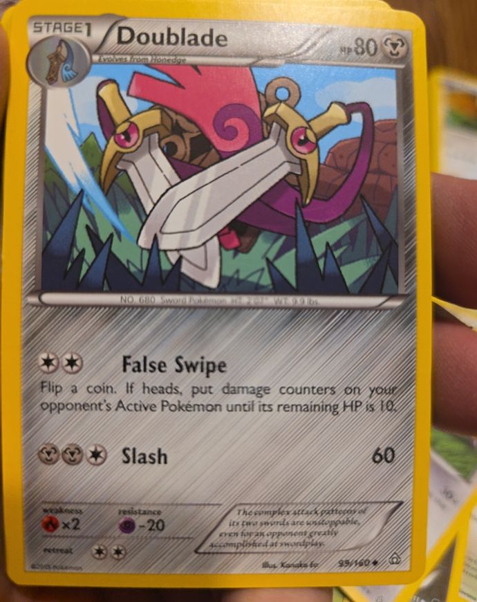 2015 Pokémon XY Primal Clash #99 Doublade — front