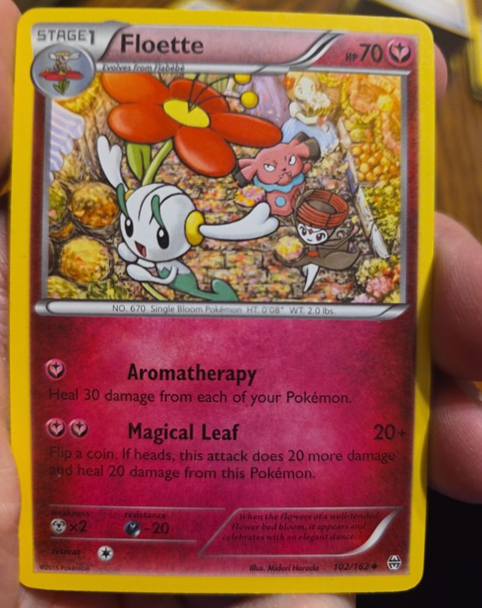 2015 Pokémon Breakthrough #102 Floette — front