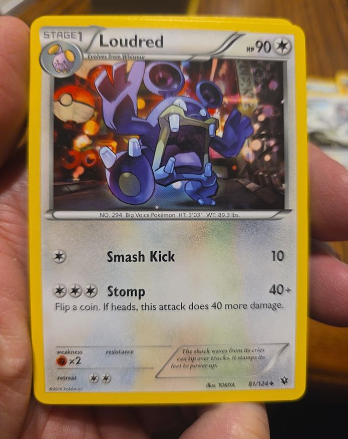 2016 Pokémon XY Fates Collide #81 Loudred — front