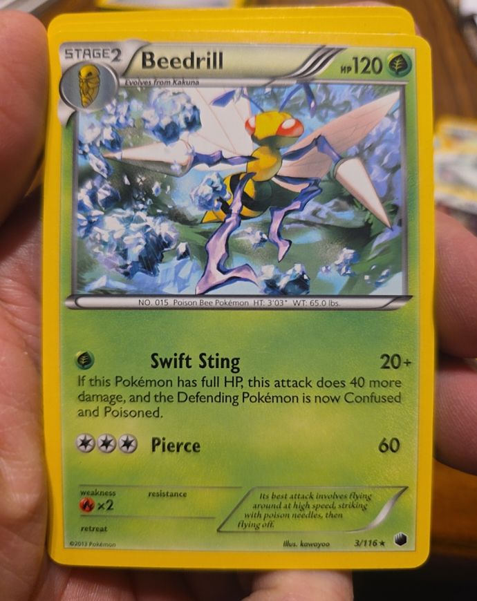 2013 Nintendo Pokémon Plasma Freeze #3 Beedrill — front