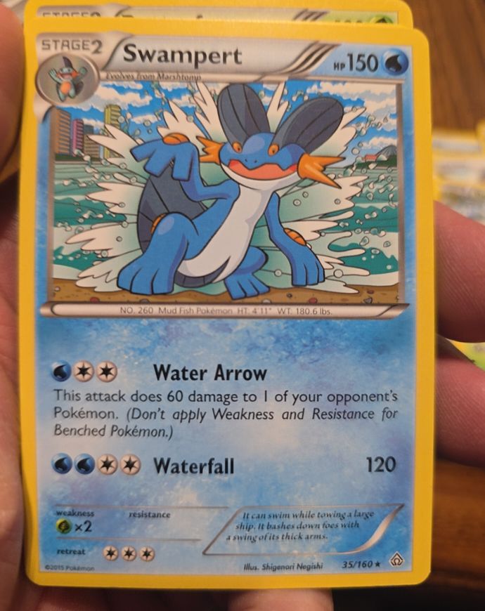 2015 Pokémon XY Primal Clash #35 Swampert — front