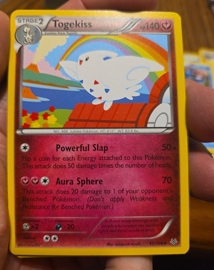 2015 Pokémon Roaring Skies #45 Togekiss — front