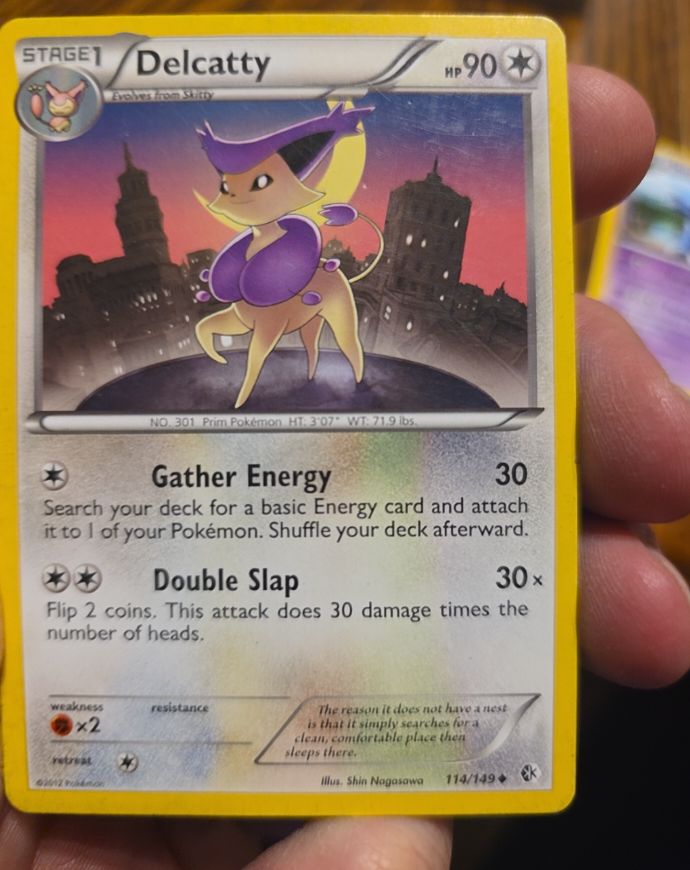 2012 Pokémon Boundaries Crossed #114 Delcatty — front