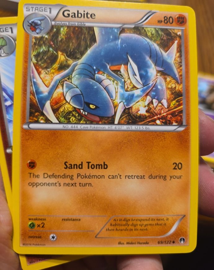 2016 Pokémon XY BREAKpoint #69 Gabite — front