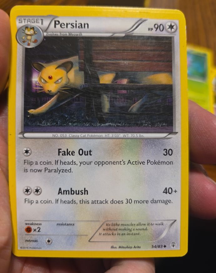 2016 Pokémon TCG #54 Persian — front