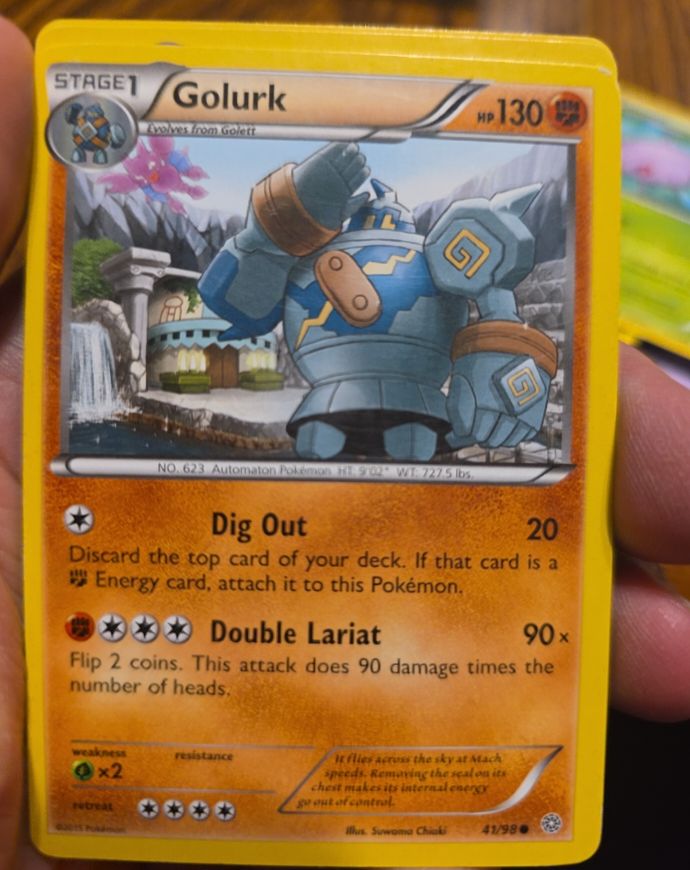 2015 Pokémon XY Ancient Origins #41 Golurk — front