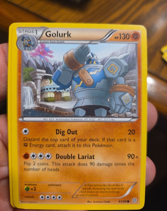 2015 Pokémon XY Ancient Origins #41 Golurk — front