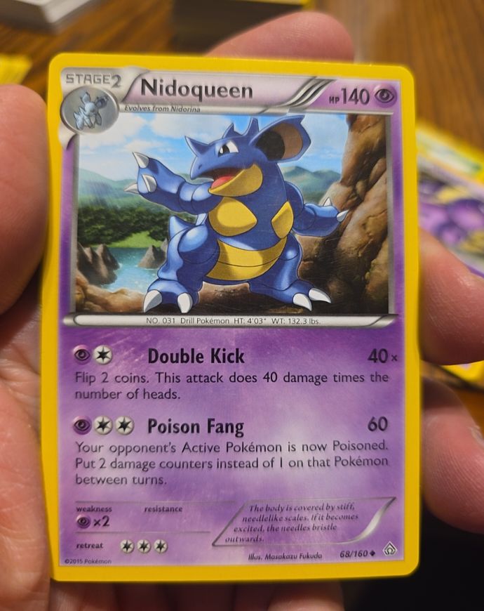 2015 Pokémon Primal Clash #68 Nidoqueen — front