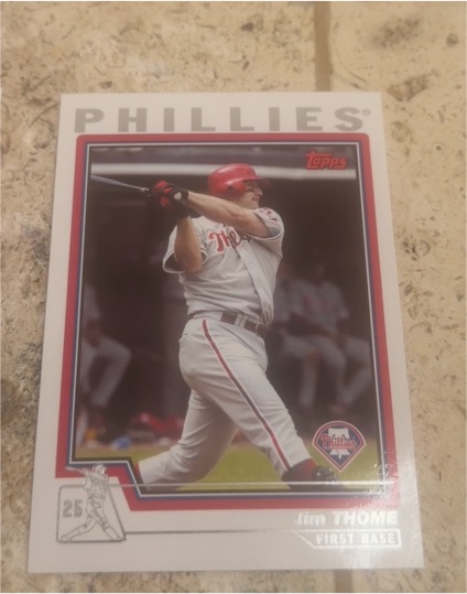 2004 Topps #1 Jim Thome — front