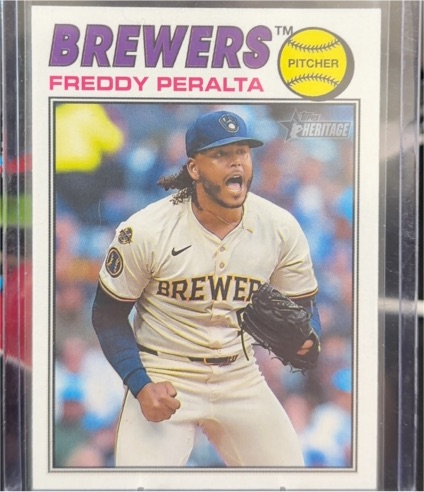 2026 Topps Heritage #291 Freddy Peralta — front