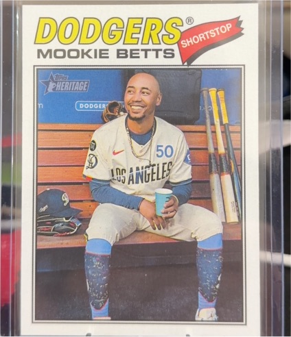2026 Topps Heritage #12 Mookie Betts Image Variation — front