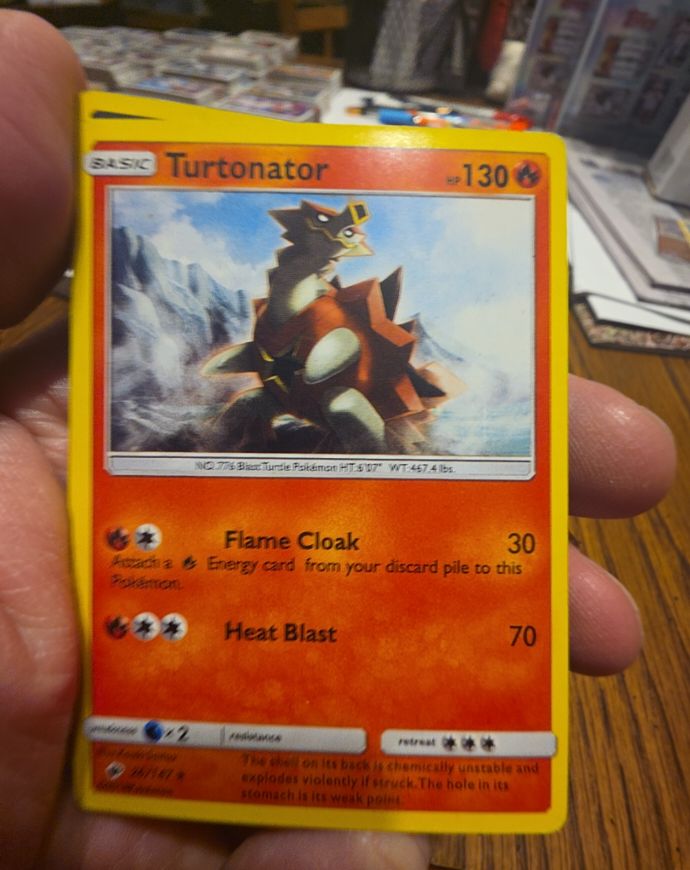 2017 Pokémon Sun & Moon Burning Shadows #26 Turtonator — front