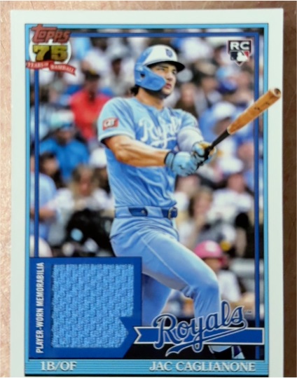 2026 Topps Series 1 1991 Topps Relics #91R-JCA Jac Caglianone — front