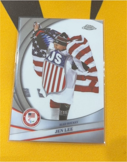 2026 Topps Chrome U.S. Winter Olympic #75 Jen Lee — front