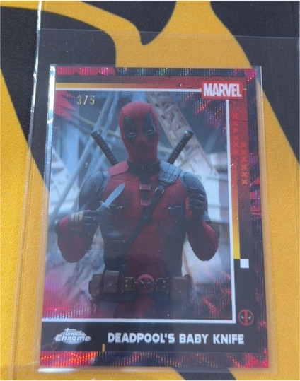 2025 Topps Chrome Deadpool #72 Deadpool's Baby Knife — front