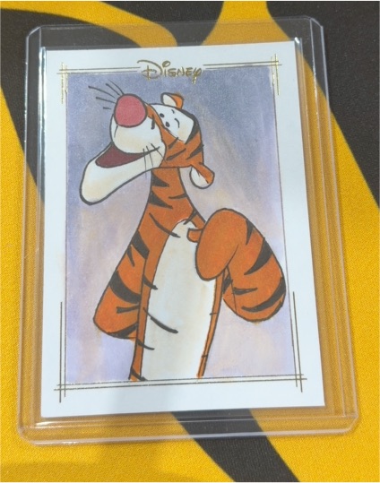 2025 Topps Disneyland 70th Anniversary Tigger Sketch Card by Lucas 1/1 — front