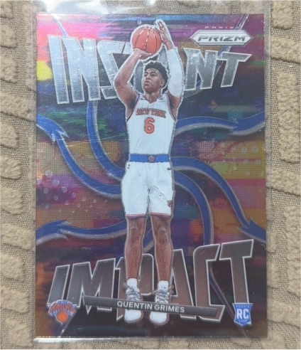 2021-22 Panini Prizm Instant Impact #21 Quentin Grimes — front