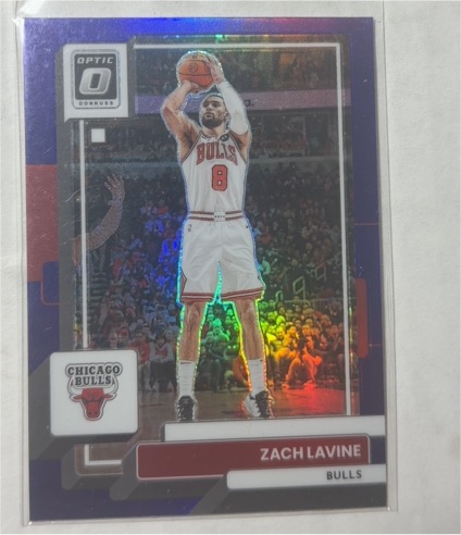 2022-23 Panini Donruss Optic #51 Zach LaVine Purple Prizm — front