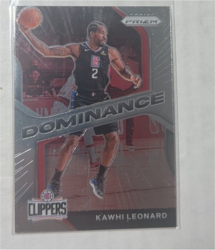 2020-21 Panini Prizm #12 Kawhi Leonard Dominance Los Angeles Clippers — front