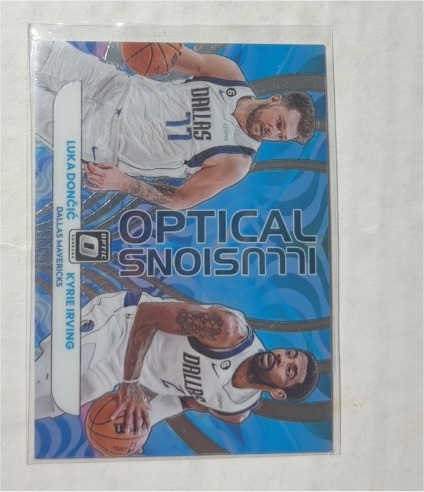 2022-23 Panini Donruss Optic #5 Luka Dončić Kyrie Irving Optical Illusions — front